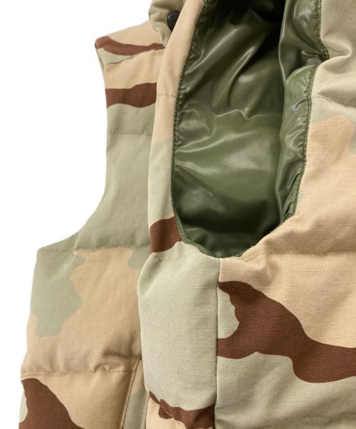 MONCLER（モンクレール）MONCLER (モンクレール) IB GILET ウッドランドカモダウンベスト カーキの古着・服飾アイテム