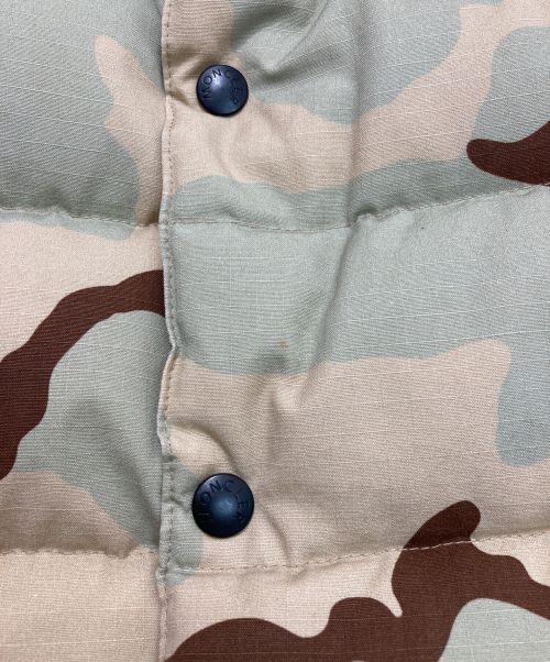 MONCLER（モンクレール）MONCLER (モンクレール) IB GILET ウッドランドカモダウンベスト カーキの古着・服飾アイテム