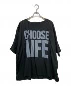KATHARINE HAMNETT×Ron Hermanキャサリンハムネット×ロンハーマン）の古着「CHOOSE LIFE TEE」｜ブラック