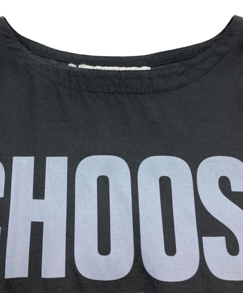 KATHARINE HAMNETT（キャサリンハムネット）KATHARINE HAMNETT (キャサリンハムネット) Ron Herman (ロンハーマン) CHOOSE LIFE TEE ブラック サイズ:XSの古着・服飾アイテム