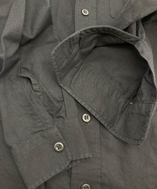 FRED PERRY（フレッドペリー）FRED PERRY (フレッドペリー) バンドカラーロゴ刺繍シャツ ブラック サイズ:Sの古着・服飾アイテム