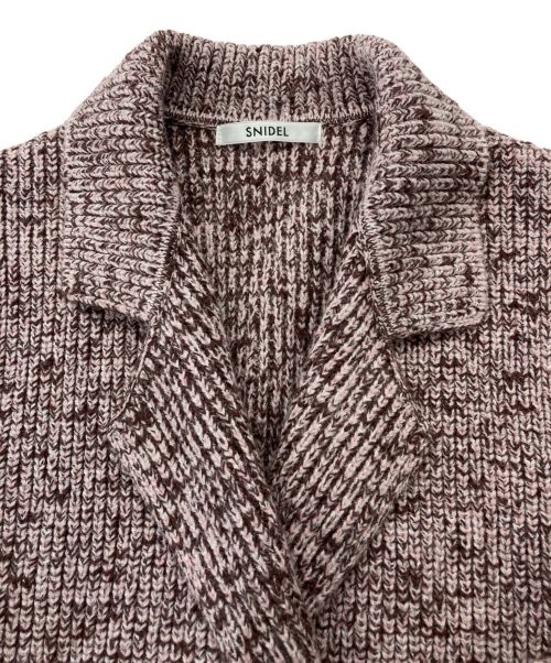 Snidel（スナイデル）Snidel (スナイデル) ニットジャケット ピンク サイズ:FREEの古着・服飾アイテム