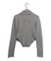 Sea Room Lynn (シールームリン) リネンコンビBig collarサイドカットニット グレー サイズ:FREE：3500円