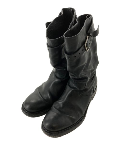 KRIS VAN ASSCHE（クリス ヴァン アッシュ）KRIS VAN ASSCHE (クリス ヴァン アッシュ) レザーブーツ ブラック サイズ:41の古着・服飾アイテム