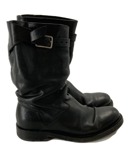 KRIS VAN ASSCHE（クリス ヴァン アッシュ）KRIS VAN ASSCHE (クリス ヴァン アッシュ) レザーブーツ ブラック サイズ:41の古着・服飾アイテム