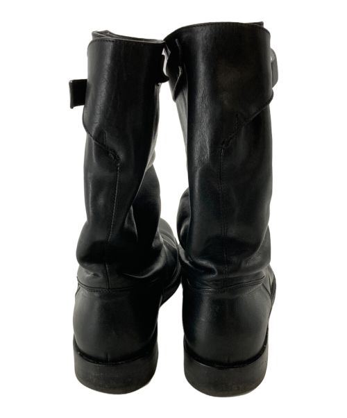 KRIS VAN ASSCHE（クリス ヴァン アッシュ）KRIS VAN ASSCHE (クリス ヴァン アッシュ) レザーブーツ ブラック サイズ:41の古着・服飾アイテム