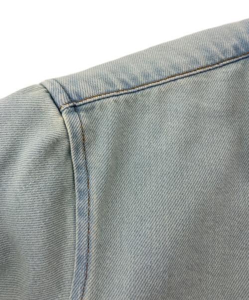 AMI Alexandre Mattiussi（アミアレクサンドルマテュッシ）AMI Alexandre Mattiussi (アミ アレクサンドル マテュッシ) ブリーチ加工デニムシャツ インディゴ サイズ:XSの古着・服飾アイテム