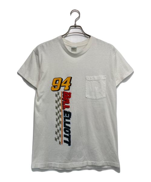 KUDZU（クズ）KUDZU (クズ) ［古着］90'sプリントTシャツ ホワイト サイズ:Mの古着・服飾アイテム