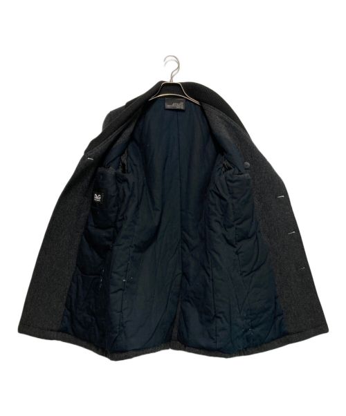 D&G（ディーアンドジー）D&G (ディーアンドジー) ウールショールカラーコート グレー サイズ:48の古着・服飾アイテム