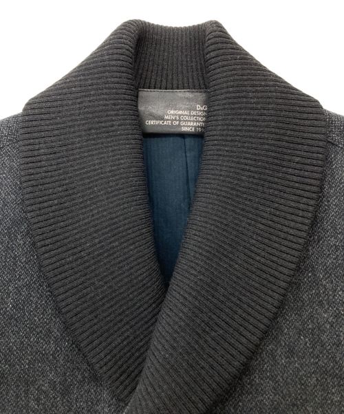 D&G（ディーアンドジー）D&G (ディーアンドジー) ウールショールカラーコート グレー サイズ:48の古着・服飾アイテム