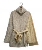 Lily Brownリリーブラウン）の古着「ハーフニットプルオーバー」｜ベージュ