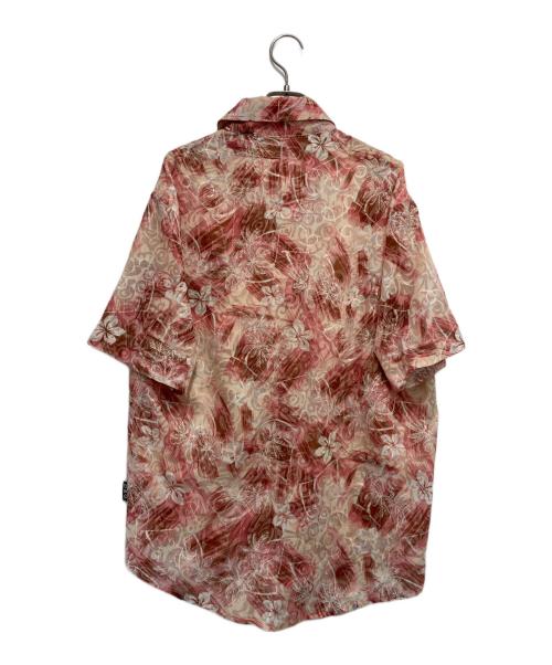 D&G（ディーアンドジー）D&G (ディーアンドジー) ロゴ刺繍花柄シャツ ピンク サイズ:XLの古着・服飾アイテム