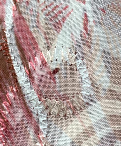 D&G（ディーアンドジー）D&G (ディーアンドジー) ロゴ刺繍花柄シャツ ピンク サイズ:XLの古着・服飾アイテム