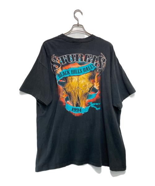 3D EMBLEM（3dエンブレム）3D EMBLEM (3dエンブレム) ［古着］ 90’s black hills rally プリントTシャツ ブラック サイズ:XXLの古着・服飾アイテム