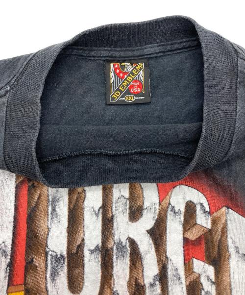 3D EMBLEM（3dエンブレム）3D EMBLEM (3dエンブレム) ［古着］ 90’s black hills rally プリントTシャツ ブラック サイズ:XXLの古着・服飾アイテム