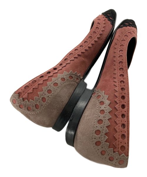 HERMES（エルメス）HERMES (エルメス) フラットパンプス ピンク サイズ:34の古着・服飾アイテム