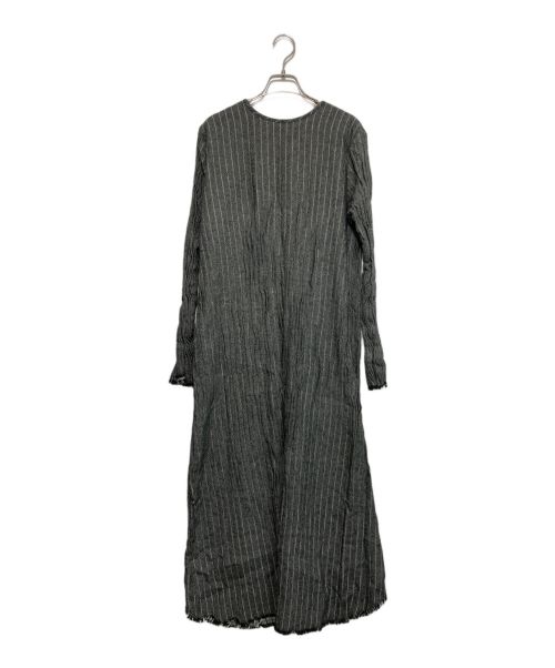 CITYSHOP（シティショップ）CITYSHOP (シティショップ) STRIPE KAFTAN DRESS グレー サイズ:36の古着・服飾アイテム