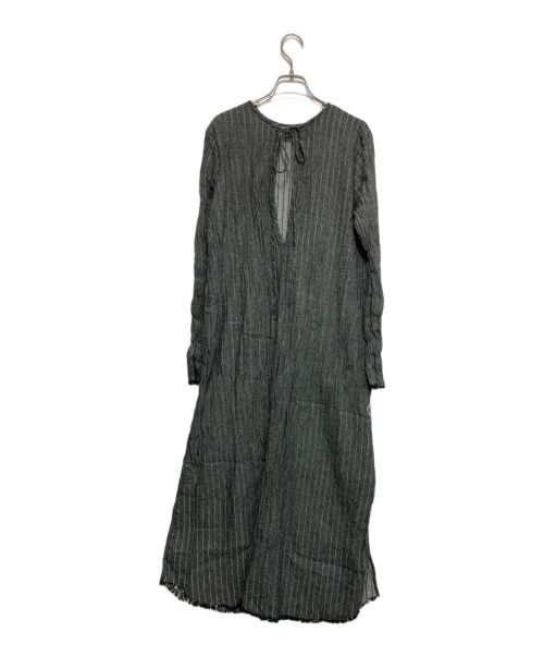 CITYSHOP（シティショップ）CITYSHOP (シティショップ) STRIPE KAFTAN DRESS グレー サイズ:36の古着・服飾アイテム