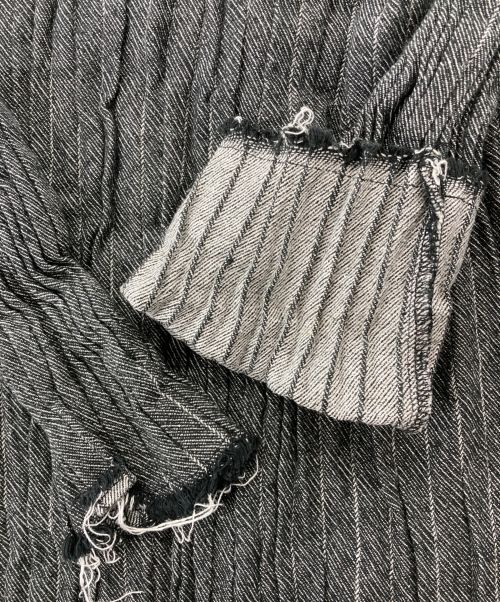 CITYSHOP（シティショップ）CITYSHOP (シティショップ) STRIPE KAFTAN DRESS グレー サイズ:36の古着・服飾アイテム