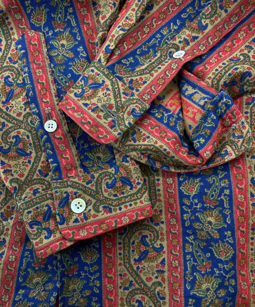 Christian Dior MONSIEUR（クリスチャンディオールムッシュ）Christian Dior MONSIEUR (クリスチャンディオールムッシュ) ［OLD］バンダナシャツ ベージュ サイズ:Lの古着・服飾アイテム