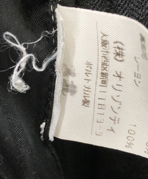 ANN DEMEULEMEESTER（アンドゥムルメステール）ANN DEMEULEMEESTER (アンドゥムルメステール) ウールリネンステンカラーコート ブラック サイズ:XXSの古着・服飾アイテム