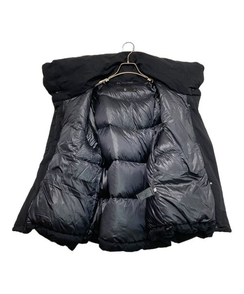 +J（プラスジェイ）+J (プラスジェイ) ハイブリッドダウンジャケット ブラック サイズ:XLの古着・服飾アイテム