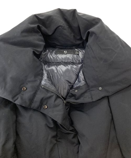 +J（プラスジェイ）+J (プラスジェイ) ハイブリッドダウンジャケット ブラック サイズ:XLの古着・服飾アイテム