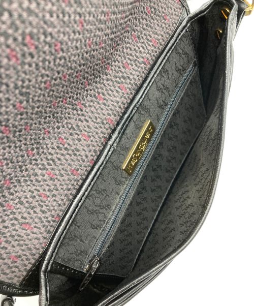 Yves Saint Laurent（イヴサンローラン）Yves Saint Laurent (イヴサンローラン) ショルダーバッグ グレー×ブラック サイズ:-の古着・服飾アイテム