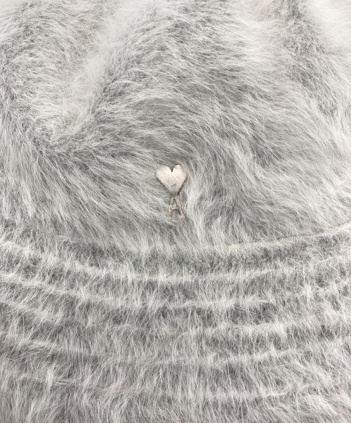 AMI Alexandre Mattiussi（アミアレクサンドルマテュッシ）AMI Alexandre Mattiussi (アミ アレクサンドル マテュッシ) ブレンドアンゴラ バケットハット グレーの古着・服飾アイテム