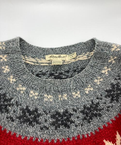 Eddie Bauer（エディーバウアー）Eddie Bauer (エディーバウアー) ノルディックセーター グレー サイズ:Lの古着・服飾アイテム