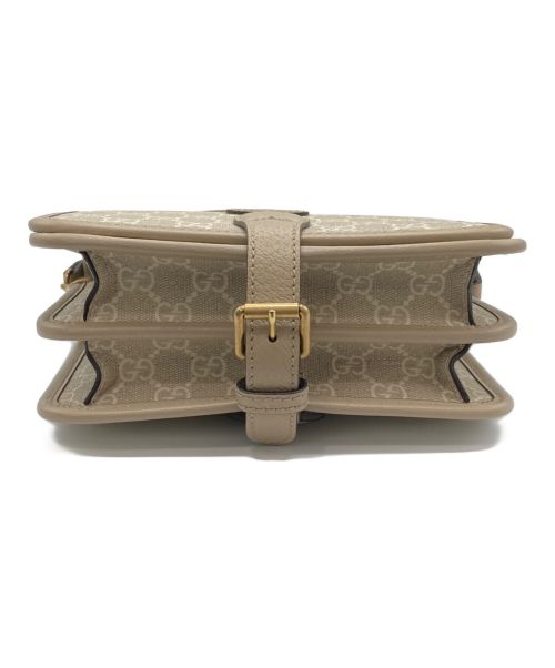 GUCCI（グッチ）GUCCI (グッチ) GGスプリームョルダーバッグ ベージュの古着・服飾アイテム