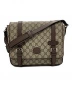 GUCCIグッチ）の古着「GGスプリームメッセンジャーバッグ」｜ベージュ