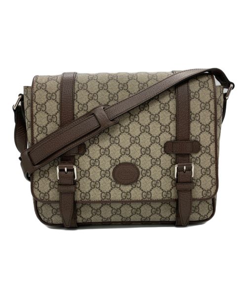 GUCCI（グッチ）GUCCI (グッチ) GGスプリームメッセンジャーバッグ ベージュの古着・服飾アイテム