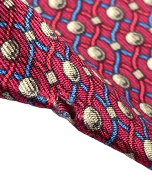 HERMES（エルメス）HERMES (エルメス) シルクネクタイ レッド サイズ:-の古着・服飾アイテム