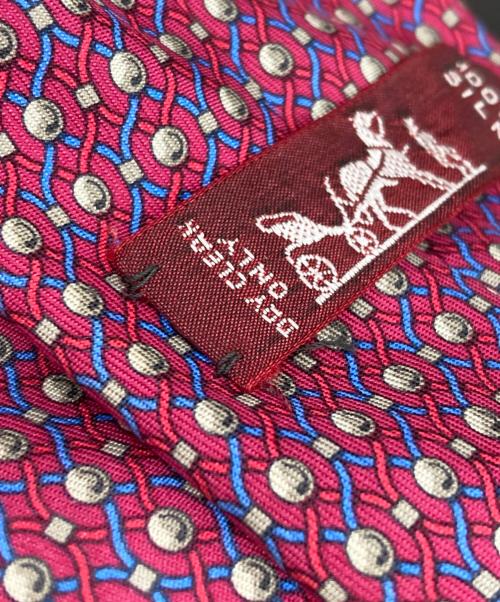 HERMES（エルメス）HERMES (エルメス) シルクネクタイ レッド サイズ:-の古着・服飾アイテム