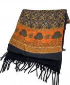 Salvatore Ferragamoサルヴァトーレ フェラガモ）の古着「切替マフラー」｜ネイビー