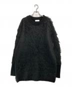 Adam et Ropeアダム エ ロペ）の古着「ファーニットミニワンピース」｜ブラック