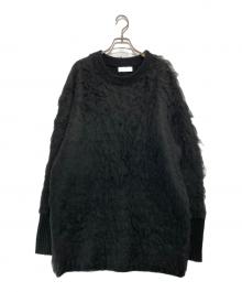 Adam et Rope（アダム エ ロペ）の古着「ファーニットミニワンピース」｜ブラック