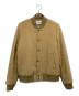 MAISON KITSUNE（メゾンキツネ）の古着「メルトン ウール ロゴスタジャン」｜ベージュ