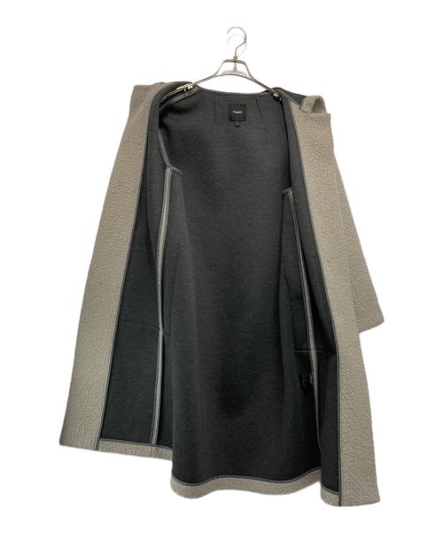 theory（セオリー）theory (セオリー) DAWSON FAUX DUFFLE COAT/ ダッフルコート グレー サイズ:Pの古着・服飾アイテム