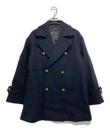 JOURNAL STANDARD（ジャーナルスタンダード）の古着「MANTECOダブルクロスPコート」｜ネイビー