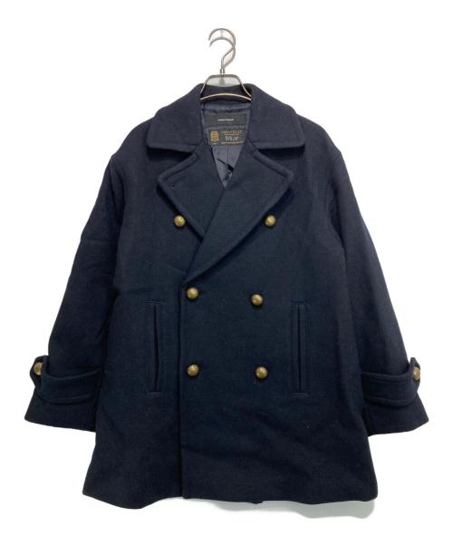 JOURNAL STANDARD（ジャーナルスタンダード）JOURNAL STANDARD (ジャーナルスタンダード) MANTECOダブルクロスPコート ネイビー サイズ:36の古着・服飾アイテム