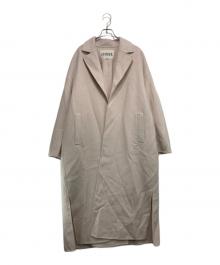 CHAROL（シャロル）の古着「アウター オーバーサイズロングリバーコート」｜ピンク