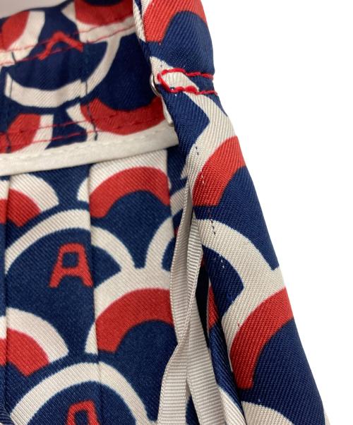 VALENTINO（ヴァレンティノ）VALENTINO (ヴァレンティノ) プリーツシルクスカート ネイビー サイズ:38の古着・服飾アイテム