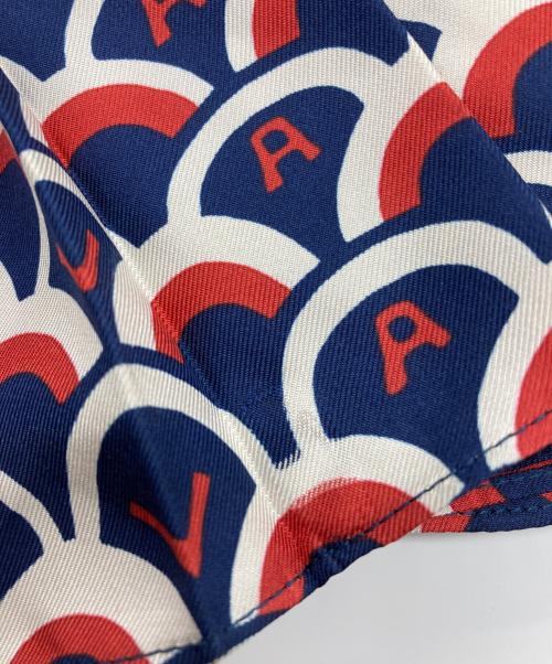 VALENTINO（ヴァレンティノ）VALENTINO (ヴァレンティノ) プリーツシルクスカート ネイビー サイズ:38の古着・服飾アイテム