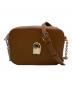 FURLA（フルラ）の古着「プリムラレザーショルダーバッグ」｜ブラウン
