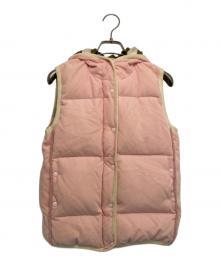 mina perhonen（ミナ ペルホネン）の古着「field ダウンベスト」｜ピンク