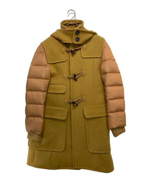 CARVEN（カルヴェン）CARVEN (カルヴェン) カシミヤ混切替コート イエロー サイズ:44の古着・服飾アイテム