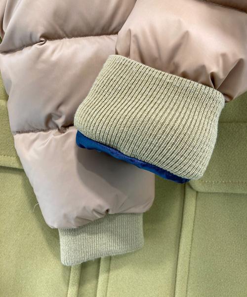 CARVEN（カルヴェン）CARVEN (カルヴェン) カシミヤ混切替コート イエロー サイズ:44の古着・服飾アイテム