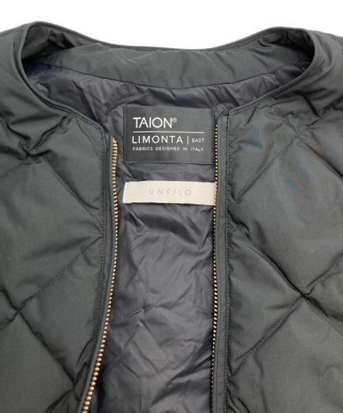 TAION（タイオン）TAION (タイオン) UNFILO (アンフィーロ) キルティングダウンジレ ブラック サイズ:記載なしの古着・服飾アイテム